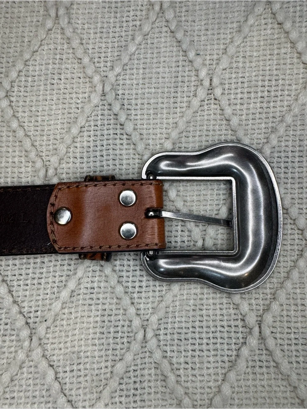Nocona N3412002 Western Belt L 38 Brown Tooled Leather Turquoise
